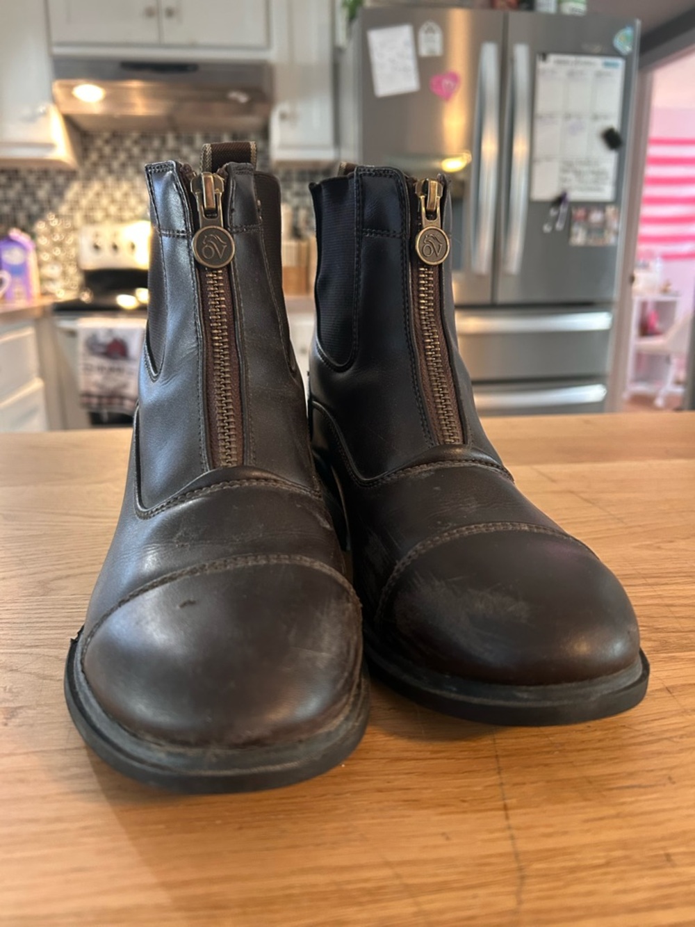 Girls riding paddock boots.